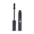 The Lily Lolo Big Lash Mascara is displayed with its opened black tube and brush applicator beside it, featuring the Lily Lolo logo in white. This vegan, natural mascara has its black-coated brush set against a plain white background.