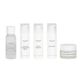The Uncommon Beauty Daily Skincare Travel Set features five clean essentials—Micellar Water, Enhanced Pineapple Peptide Nectar, Retinol Alternative, Jelly Cleanser, and Enhanced Daily Water Cream—all in one convenient kit.