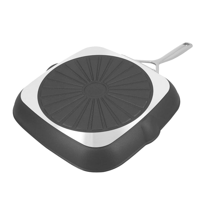 Demeyere AluPro 11-inch Aluminum Nonstick Perfect Pan Grill Pan