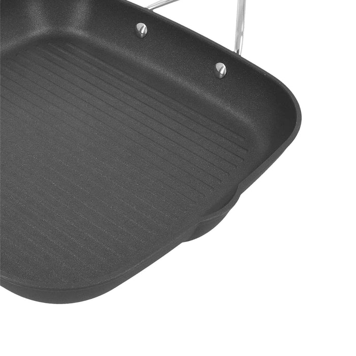 Demeyere AluPro 11-inch Aluminum Nonstick Perfect Pan Grill Pan