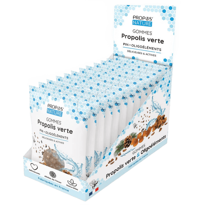 Green Propolis Gummies, Trace Elements & Pine - Sore Throat - Só Verde