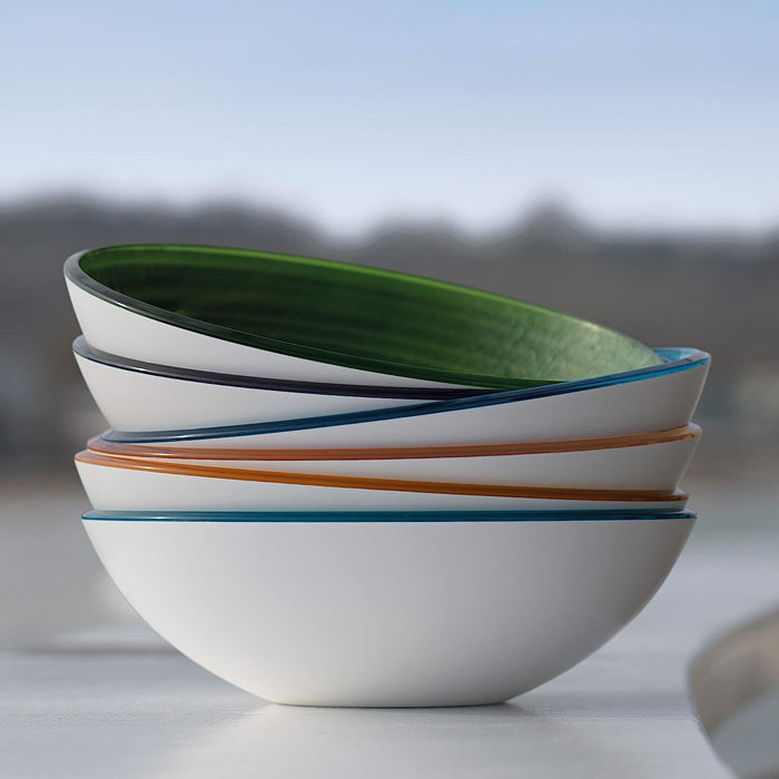 GUZZINI L BOWL TWIST - Transparent Kiwi