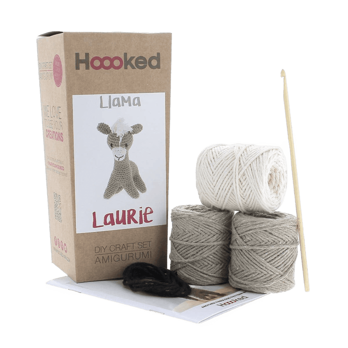 Diy Crochet Kit Llama Laurie Eco Barbante - Só Verde