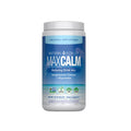 A container of Natural Vitality MAX CALM Original Powder - Unflavored, with magnesium citrate and glycinate. The vegan, gluten-free, non-GMO formula offers a relaxing calm supplement.