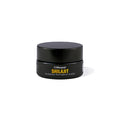 A small black jar labeled Lifecykel Shilajit Pure Resin 15g (0.53oz), a dietary supplement known for vitality support, is centered on a white background.