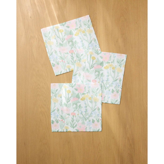 Wildflowers in Bloom Dishcloth Set